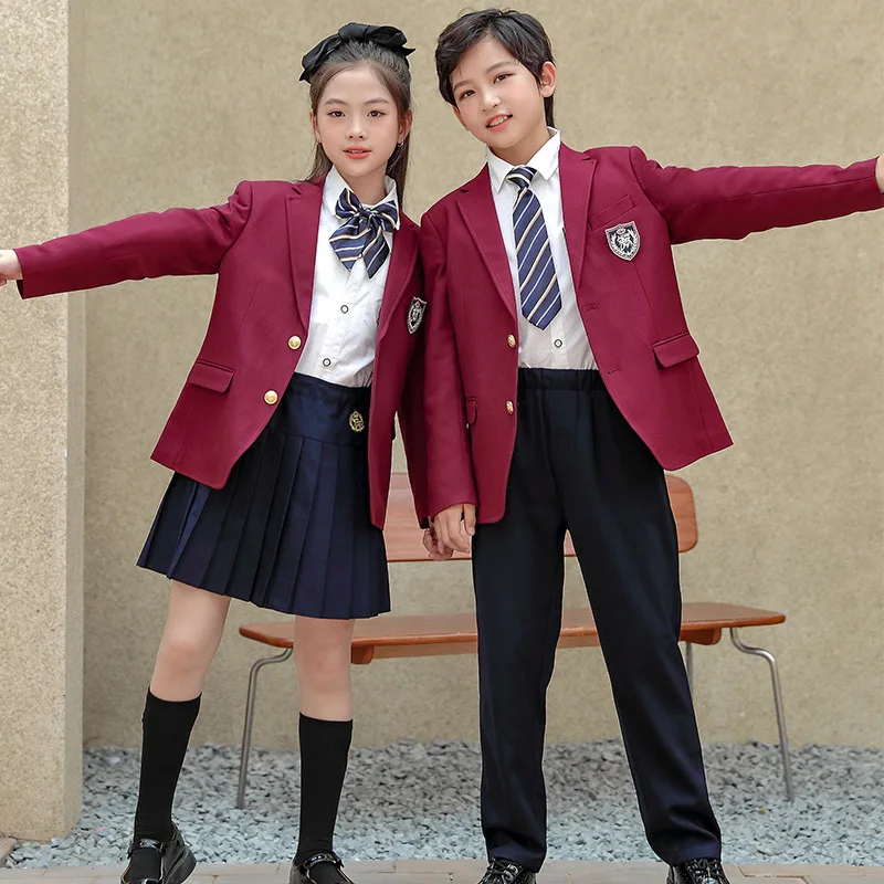 HF High Quality Check Fabric Sexy School Girl Uniform Clothes Design