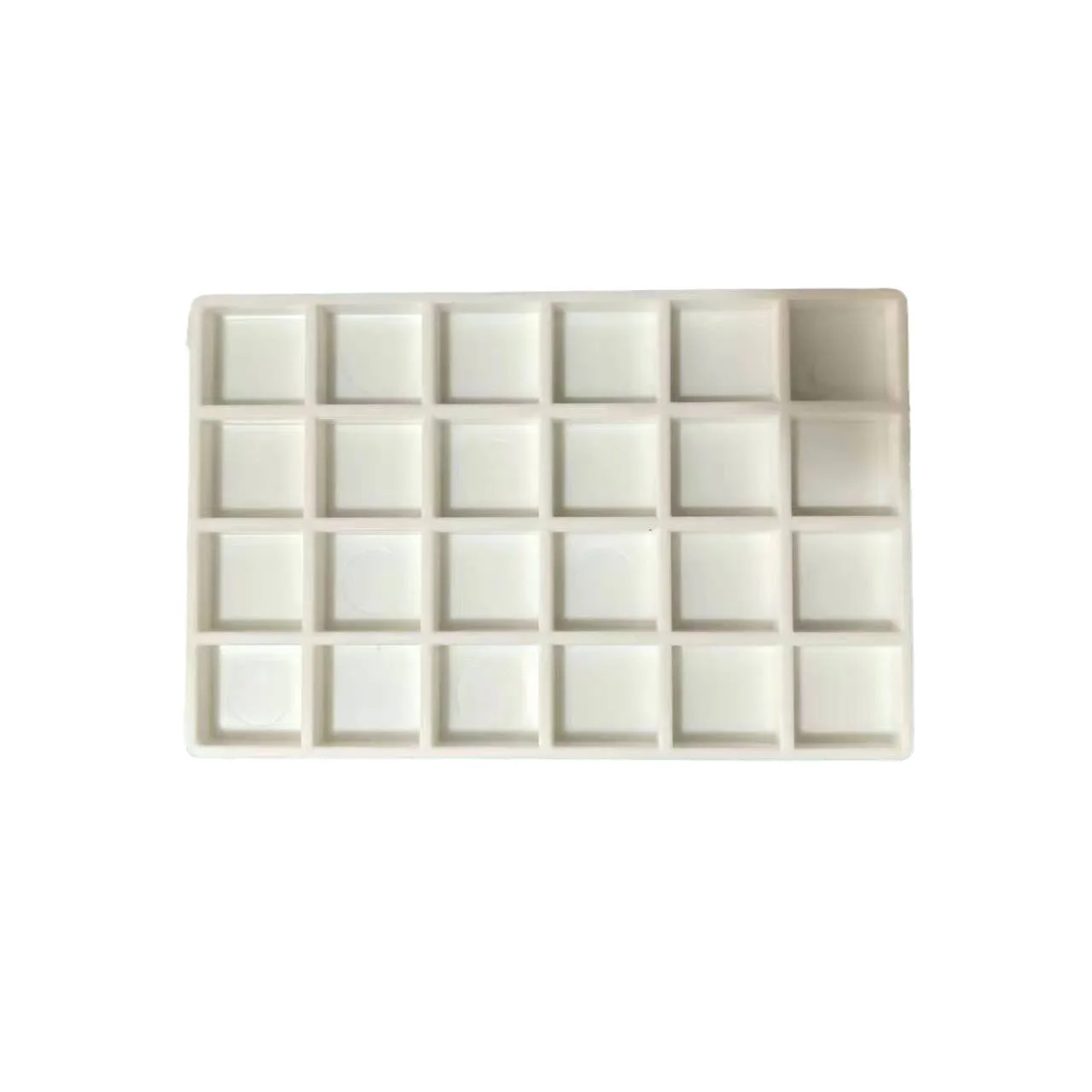 Source manufacturer 12 color plastic shell square eye shadow plate high-quality plastic empty eye shadow palette box