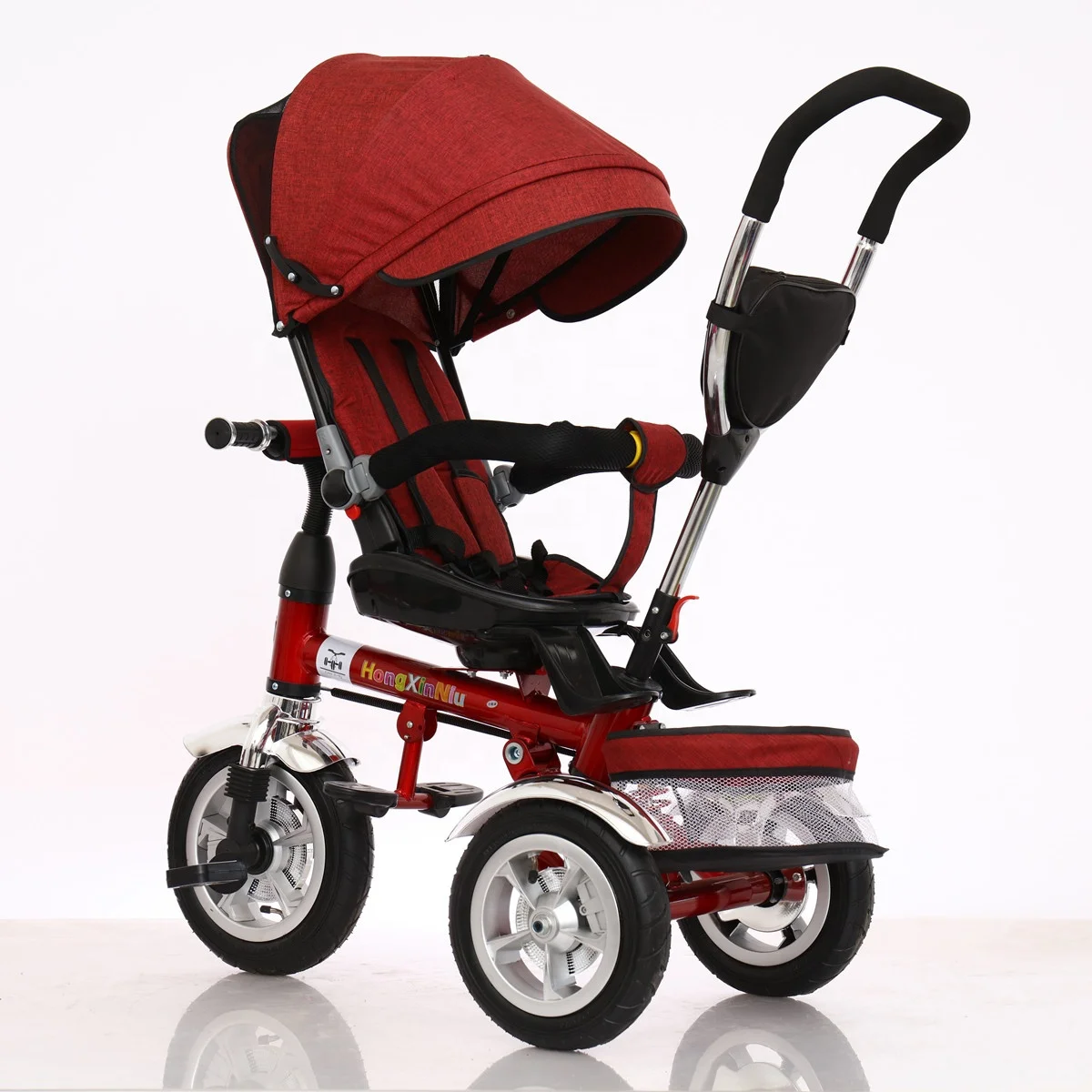 Baby care wholesale 4 IN 1 Baby stroller Cheap baby stroller tricycle kids push tricycle