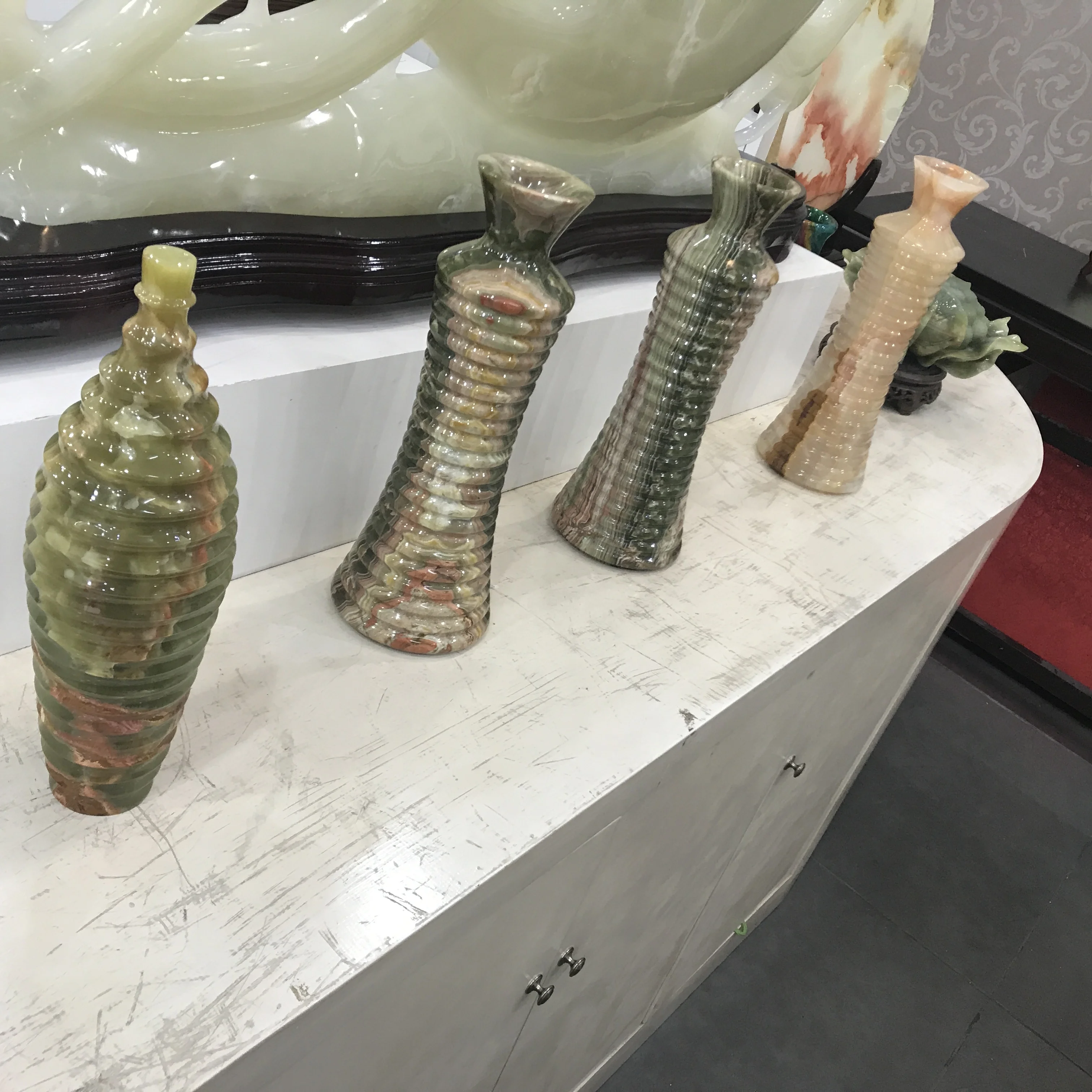 Best Price Pakistan Seven-Colour Flower Onyx Stone Vase