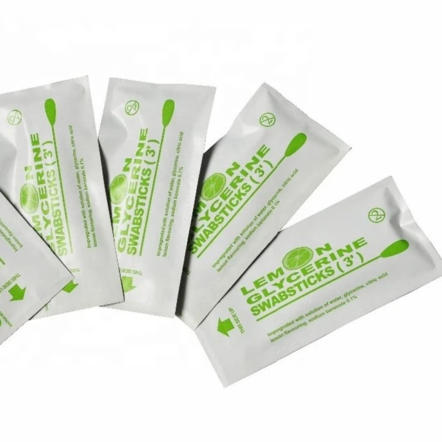 Medical  Lemon Glycerin swab stick to clean mouth and throat