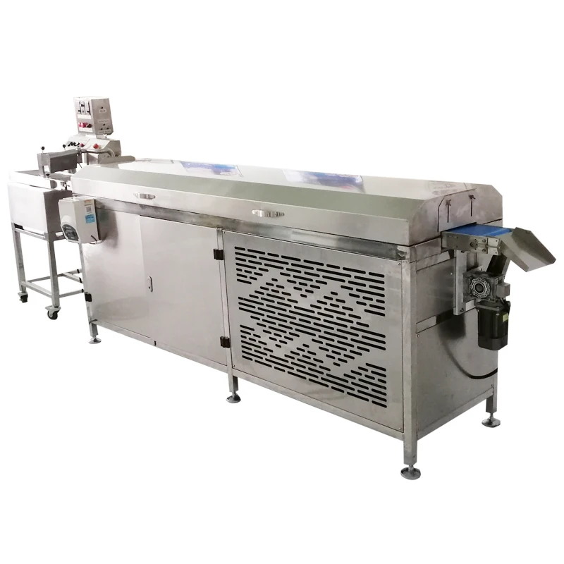 Papa best selling small chocolate enrobing machine for India/Small chocolate coating machine