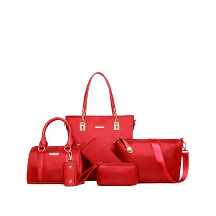 Lady handbags 6 pieces ladies hand women woman bags luxury set ladies bags handbag set woman