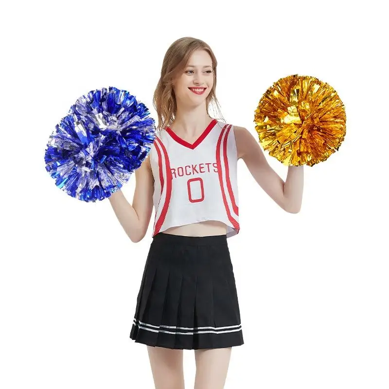 Solid Plastic Flash Cheerleading Pom Poms Cheerleading Flower Ball Cheerleader Handshake Flower Show Colored Ball Show Colored