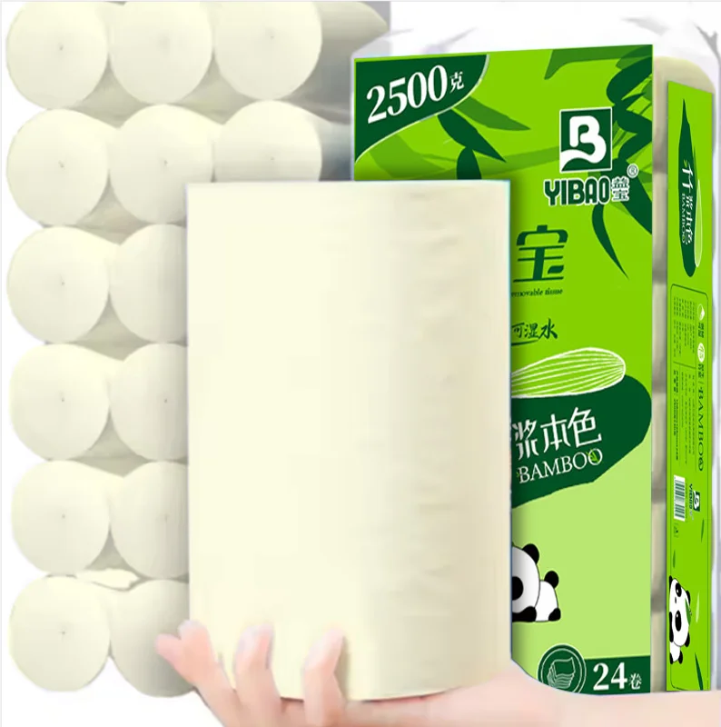 Commercial Jumbo Skin-friendly Flushable 5 Ply Toilet Tissues Coreless Paper Towels Rolls