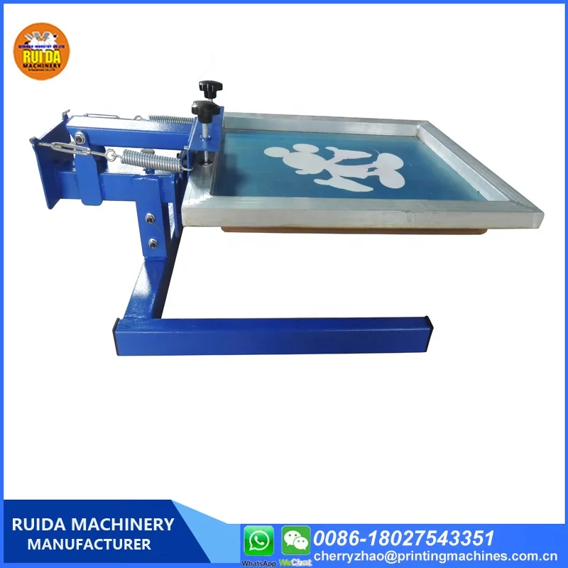 NS101-M 1 color 1 station manual digital offset screen printing press machine for cloths