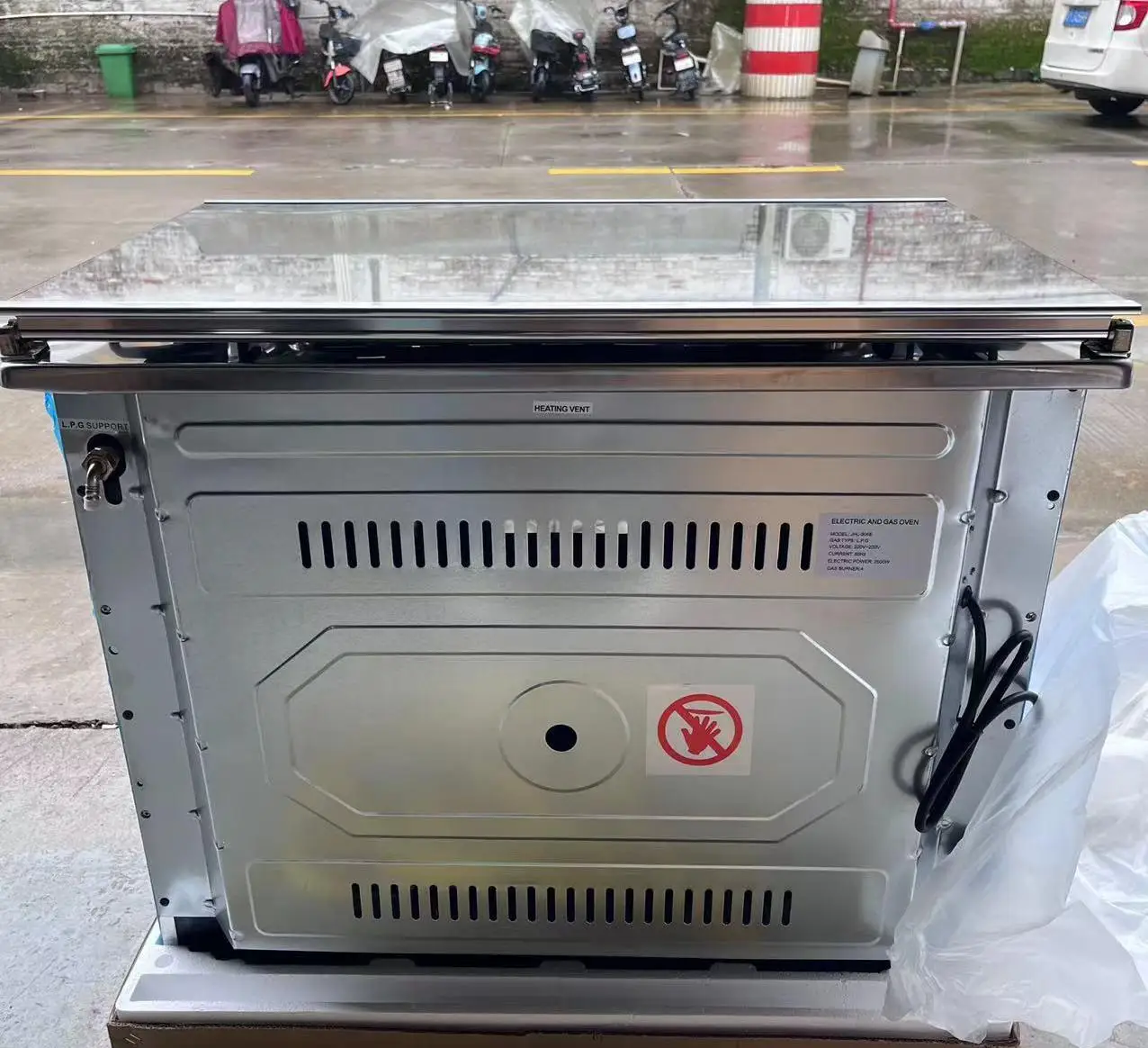 4 Gas stove stove 2 Electric plate electric oven outlet Integrated vertical multi-functional household oven electric oven