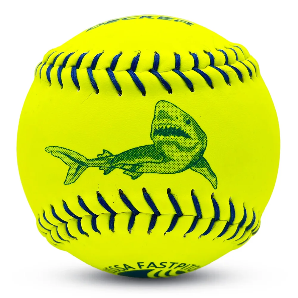 11/12inch cork core Core fastpitch Game Softball game approved quality Optical yellow leather softball