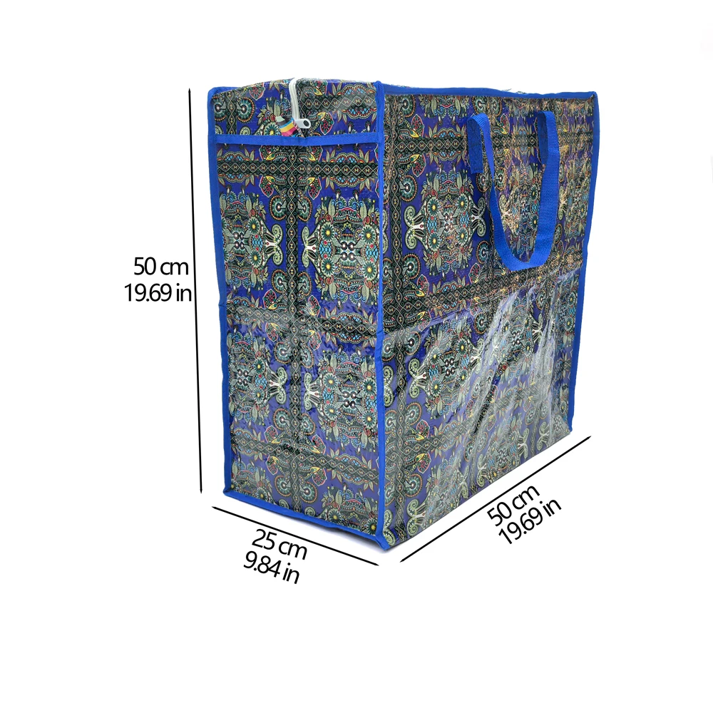 Recyclable Transparent Polypropylene Duffel Bag Gelaminated Woven PP Shopping Sack Eco-Friendly Product Genre