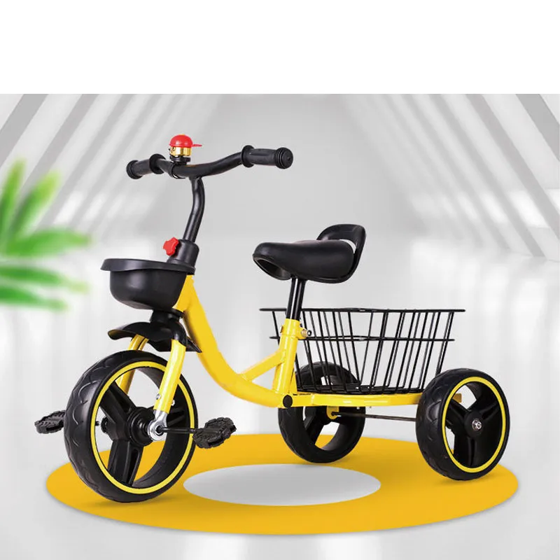 2022 china factory lightweight steel baby tricycle bike/wholesale air tire toddler 3 wheel car ride on toy