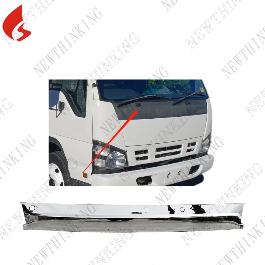 chrome Front Panel Wide wiper panel For ISUZU NQR 2006 NKR NPR 2006 isuzu 600P