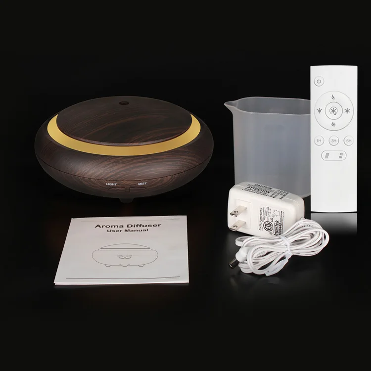 
Soicare UFO shape pear wood 7 color LED lights electrical aroma diffuser essential oil aroma diffusers 