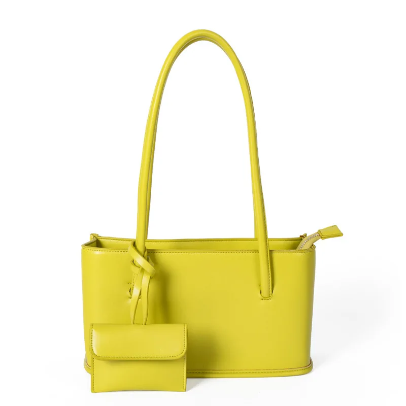 2021 autumn and winter new Korean version of ins handbags fashion niche design PU shoulder bag high-quality texture tote bag