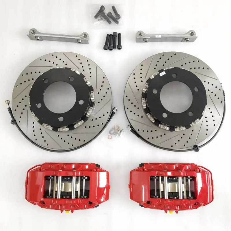 Upgrade refit car brake 9040 caliper 355*32mm noise reduction full floating disc brake kit for Toyota New Overlord