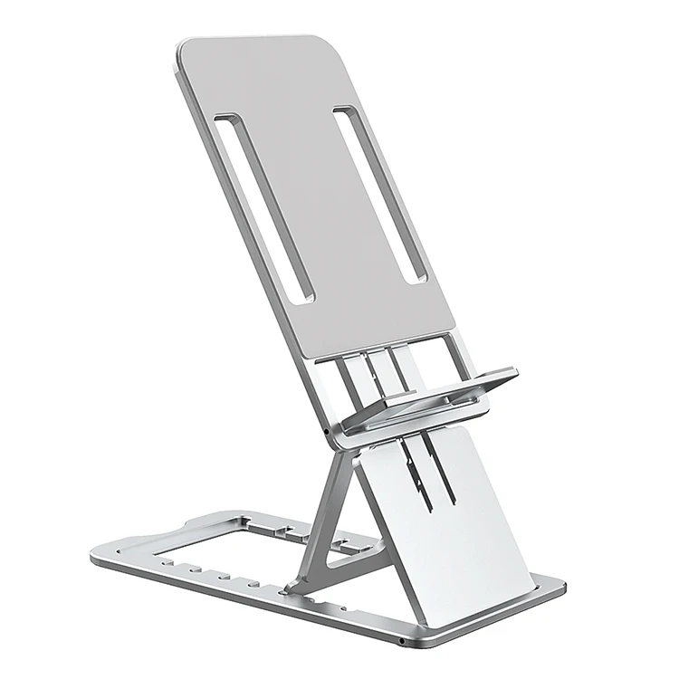 Hot Selling Desk Adjustable Metal Cell Phone Stand Universal Foldable Desktop Aluminum Alloy Smartphone Mobile Phone Holder