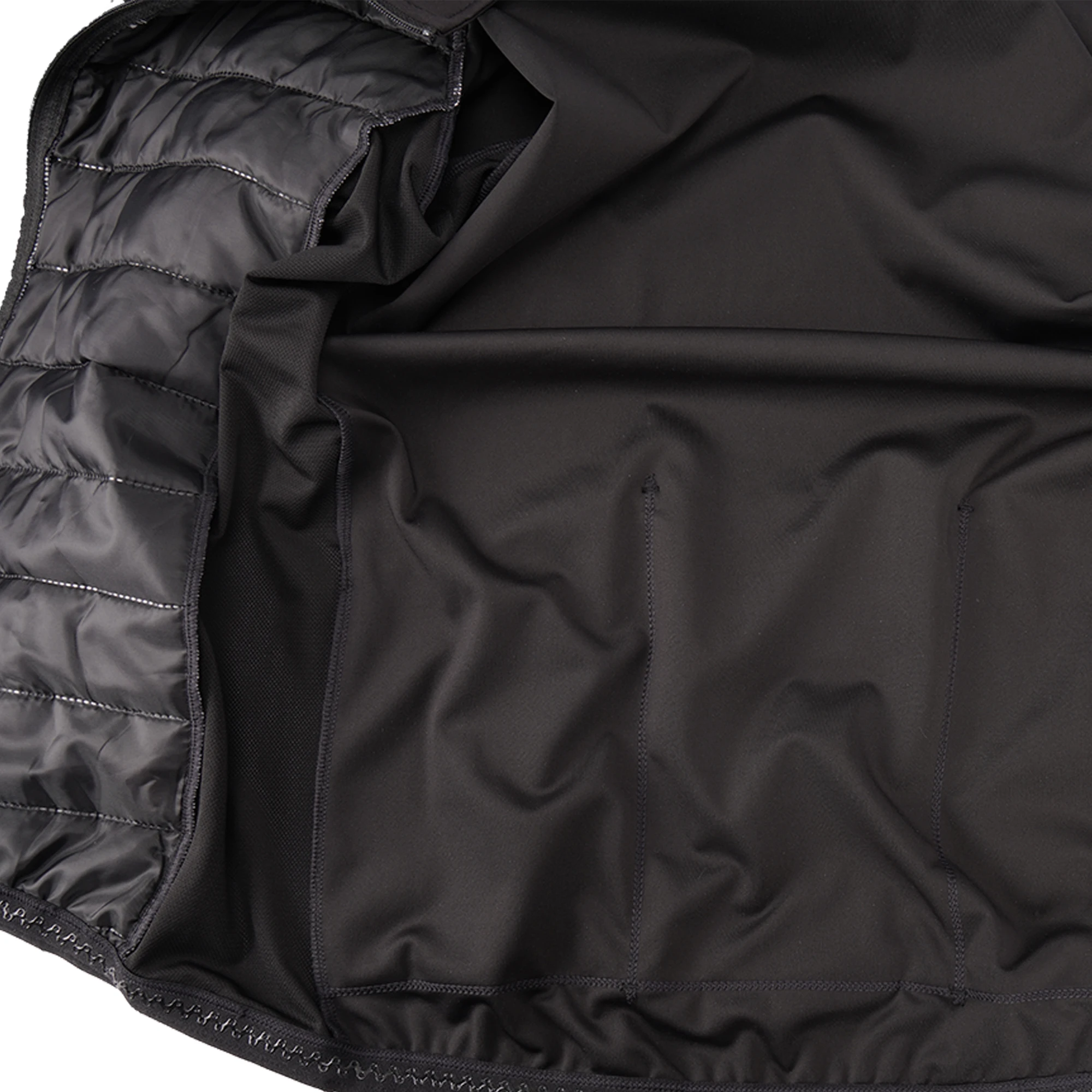 Darevie Men Black Cycling Jacket Waterproof Down Windproof Thermal Bike Jersey Reflective Stripe