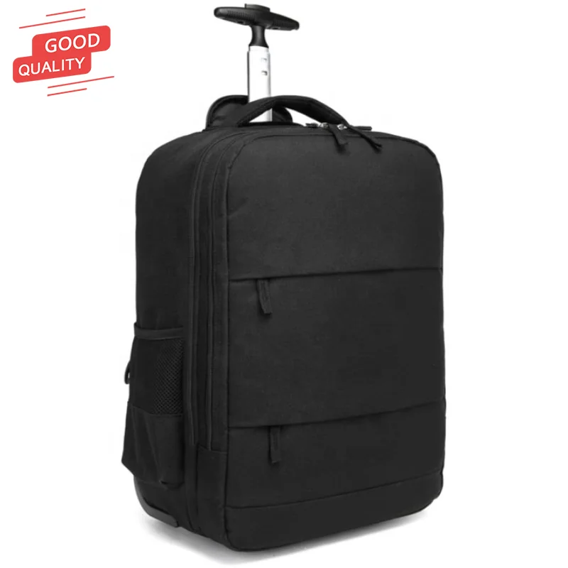 Hot Sell Business Laptop Backpack with Wheels Trolley Luggage Travel Backpack  Rolling Backpack For Woman And Man