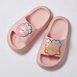 Summer Cute Rabbit 7 Different Cartoon Indoor Anti Slip EVA Slipper For Kids