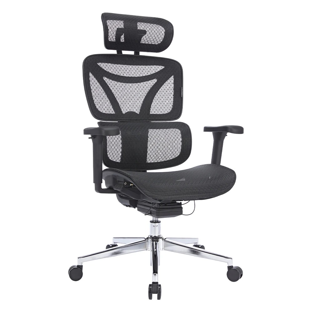 Modern New Design Full Mesh Office Chair Fabric Swivel Ergonomic Chair Wire Control Mechanism with Adjustable Headrest & back