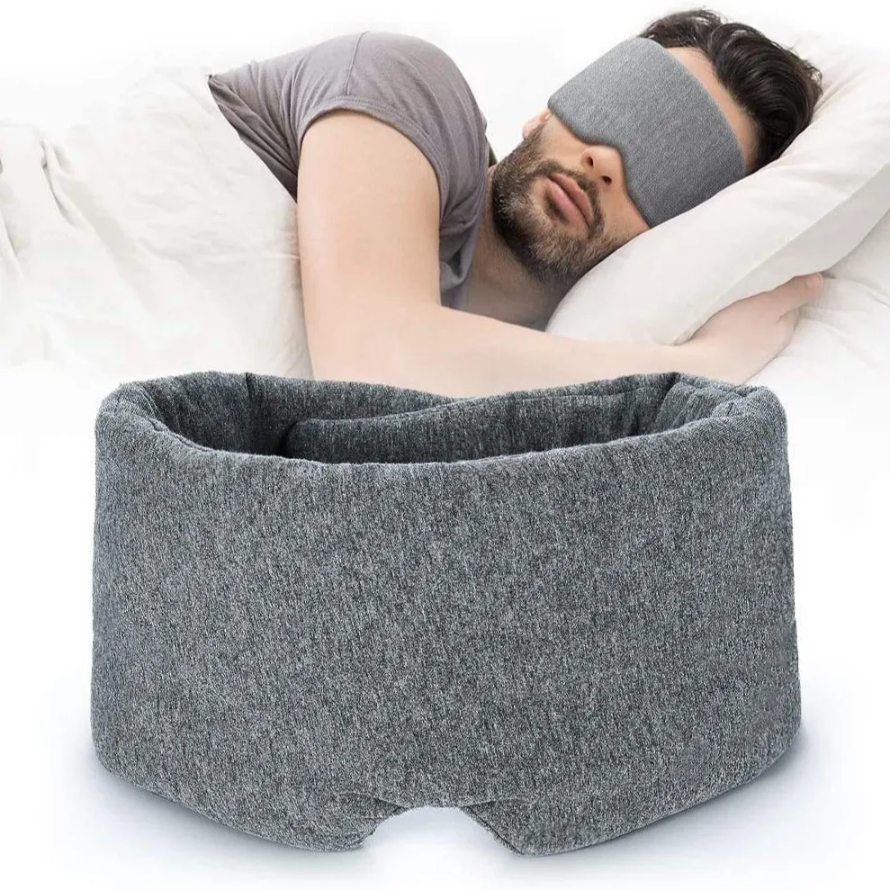 Hot Selling Modal Cotton Eye Mask Men And Women Shade Aviation Plane Train High-Speed Rail Sleep Travel Breathable