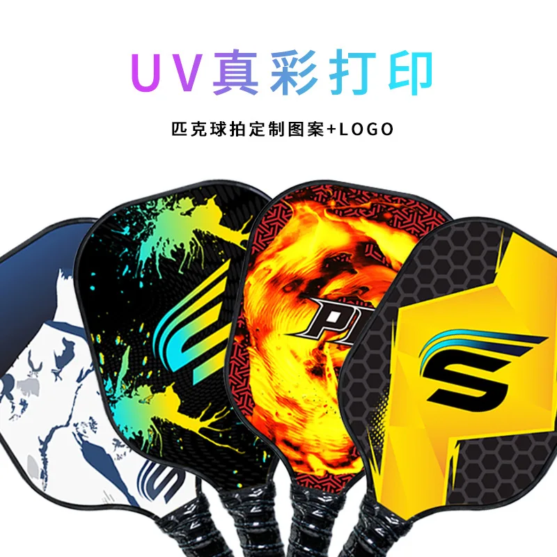 Carbon fiber matte surface beach squash racket bag set hollow pickleball racket manufacturer sample/processing wholesale