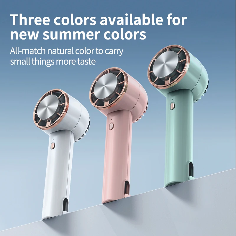 Ice Cold Compress Handheld Cooling Fan Travel USB cooling mini portable outdoor Semiconductor fans with climbing hook