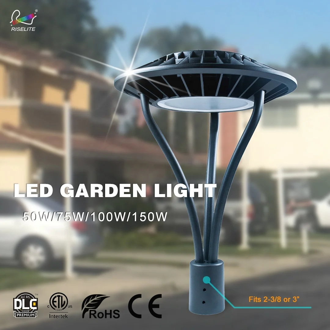 global garden pole garden light, Outdoor Led Circular Area Lighting