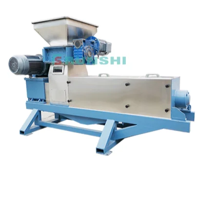Stainless steel food waste screw press processing machine/cassava residues dewatering screw press