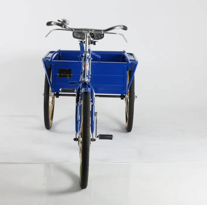 
24 Inch Adult Steel Frame triciclo para adultos 3 Wheel Trike Cargo Rickshaw Pedal Bike Tricycle QG32-4S 