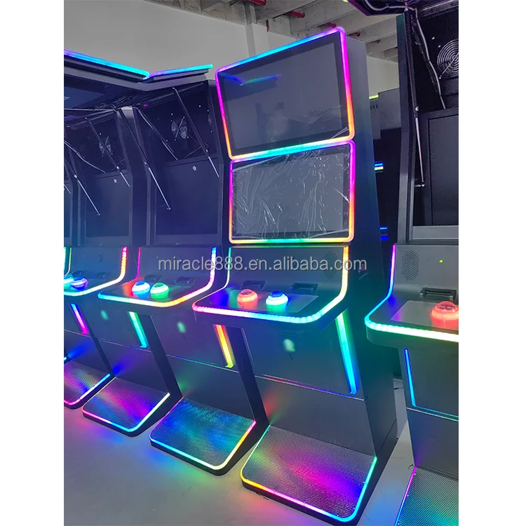 Miracle 2024 oem empty arcade cabinet diy kit 23.6/27 inch touch monitor machine  dual gaming display for arcade center