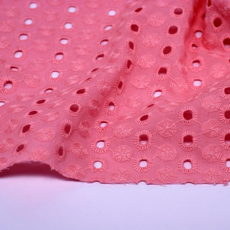 
2020 Cotton punched embroidery eyelet embroidery New arrival product 