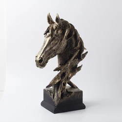 New Design Nordic modern creative life size horse statues fiberglass horse head