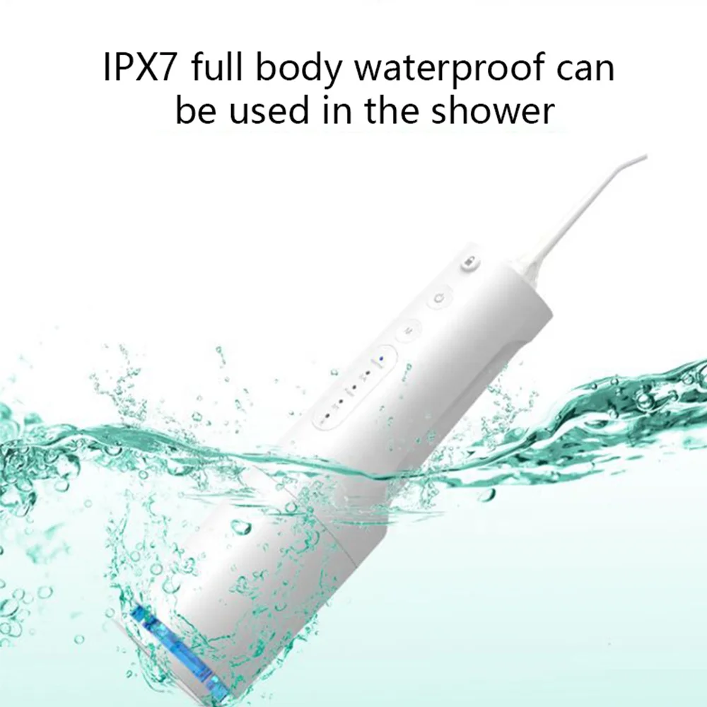 Best Portable USB Rechargeable Dental Water Flosser 4 Modes Washing Oral Dental Calculus 360ML Electric Teeth Cleaning Device