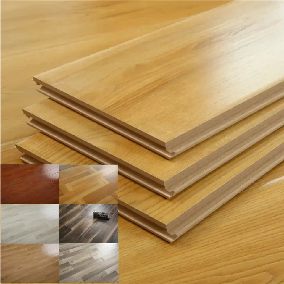 Laminate flooring Easy care and simple maintenance Wear-resistant surface long life impact resistance and flame retardancy