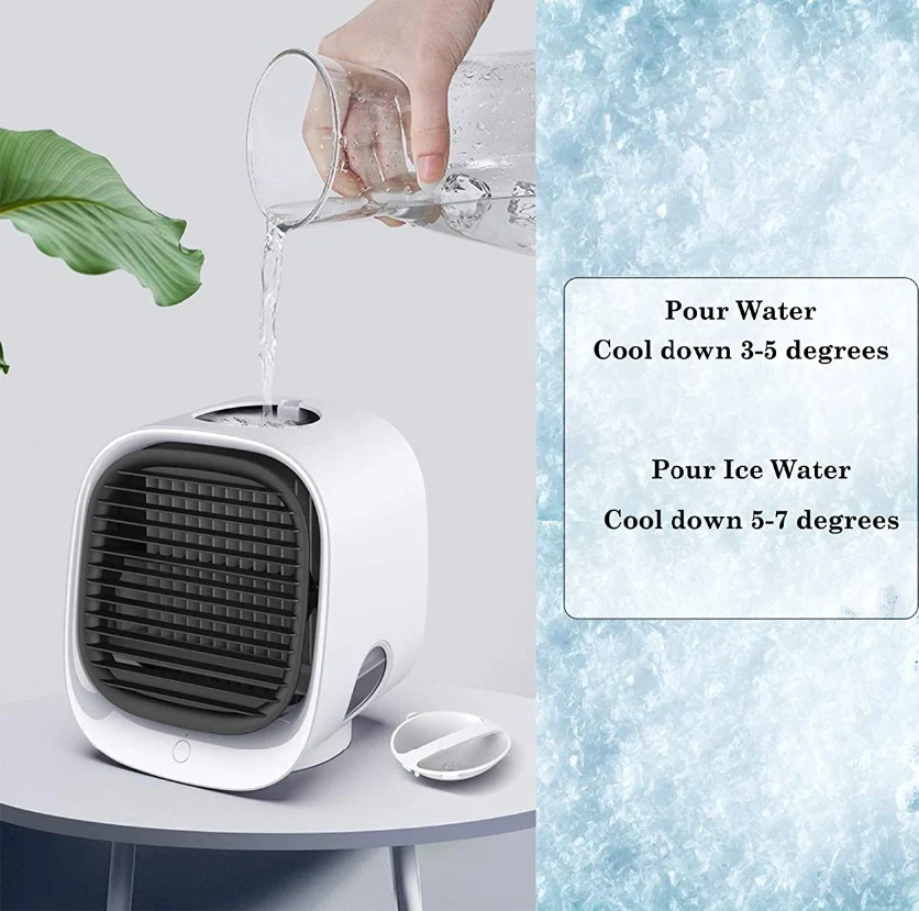 Good Quality Air Conditioner Mini Humidification Cooler Office Usb DC Portable Room ABS USB 5V Cooler Fan