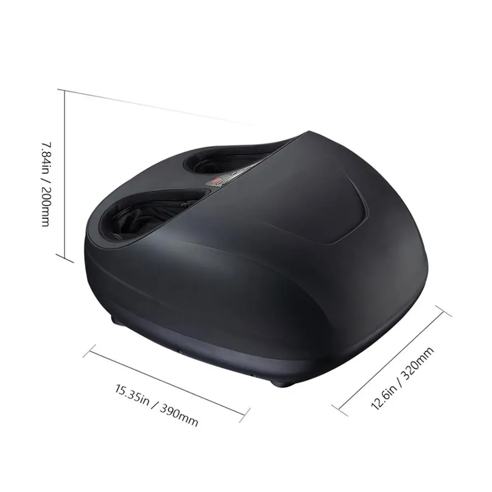 HEALTHPAL OEM ODM Electronic Infrared Heat Blood Circulation Roller Kneading Shiatsu Electric Foot Massager Machine With Airbag