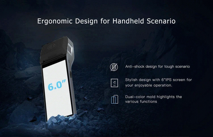 POS System For Car Parking Android Handheld POS System For Delivery Z300