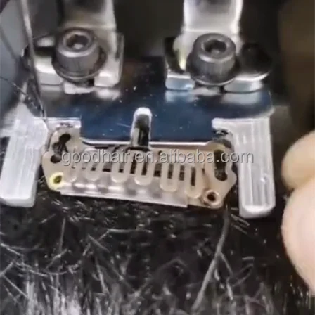 Teaching Fixing Snap Clip Comb Machine Sewing U Shape Clip Hair Extension Machine