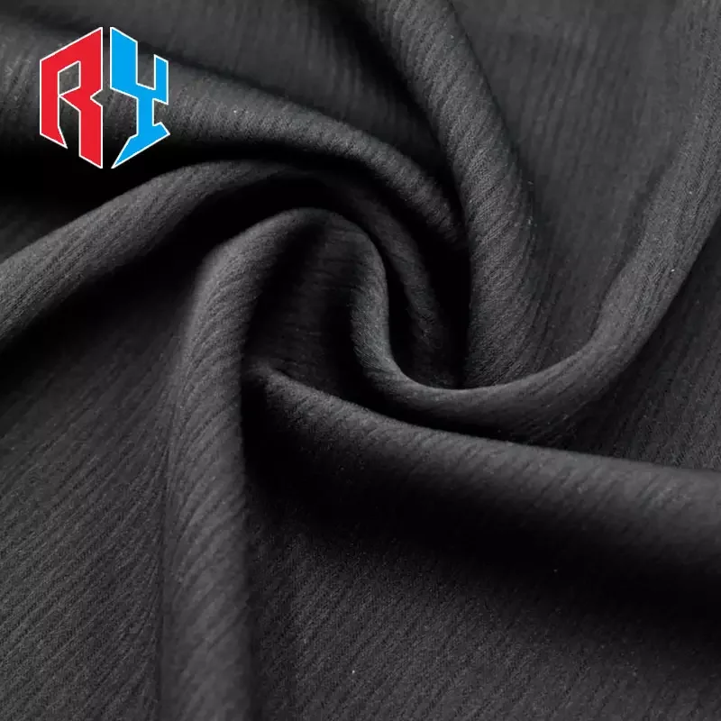 Shaoxing professional  wholesale plain high quality dubai jet black nida zoom abaya fabric for women muslim dress