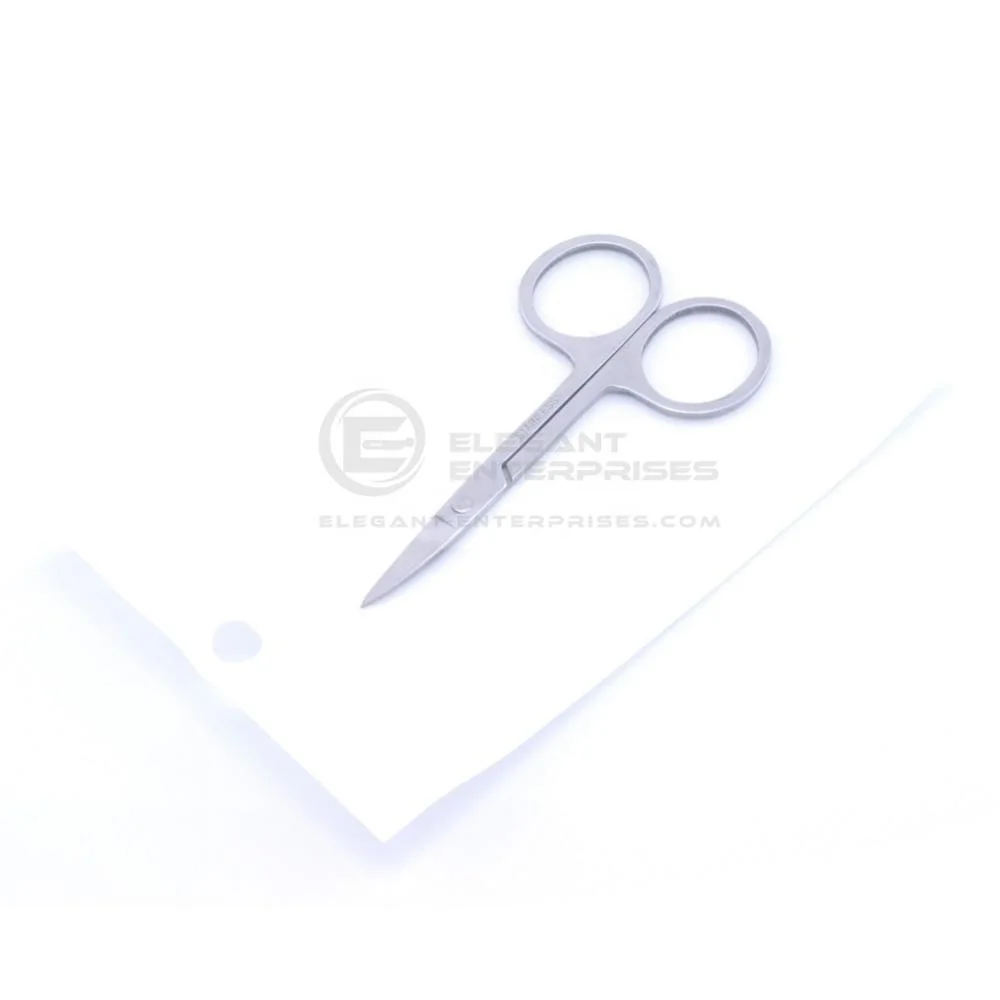 Лидер продаж, маленькие однотонные ножницы для ногтей, серебряный лак из нержавеющей стали с индивидуальным логотипом, объемные ножницы для красоты
