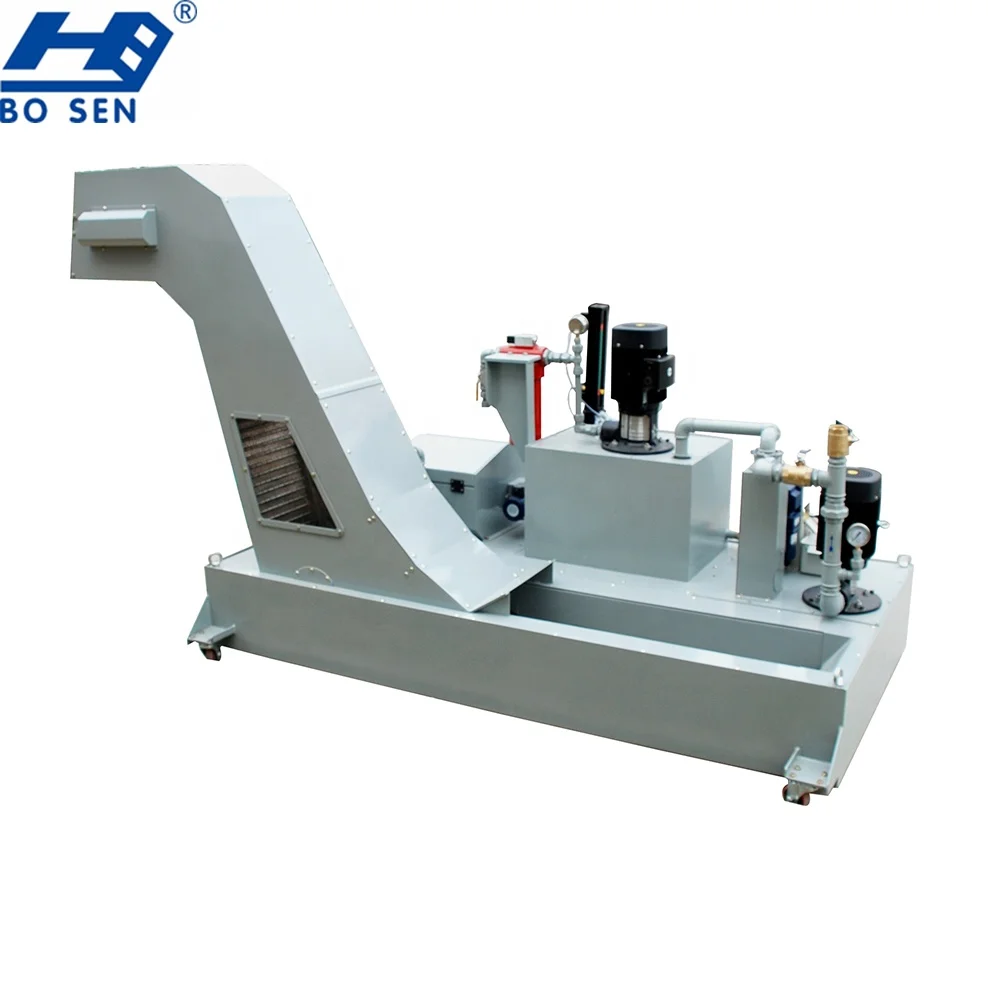 Coolant Filters Filtering and recoil drum type hinged belt chip conveyor