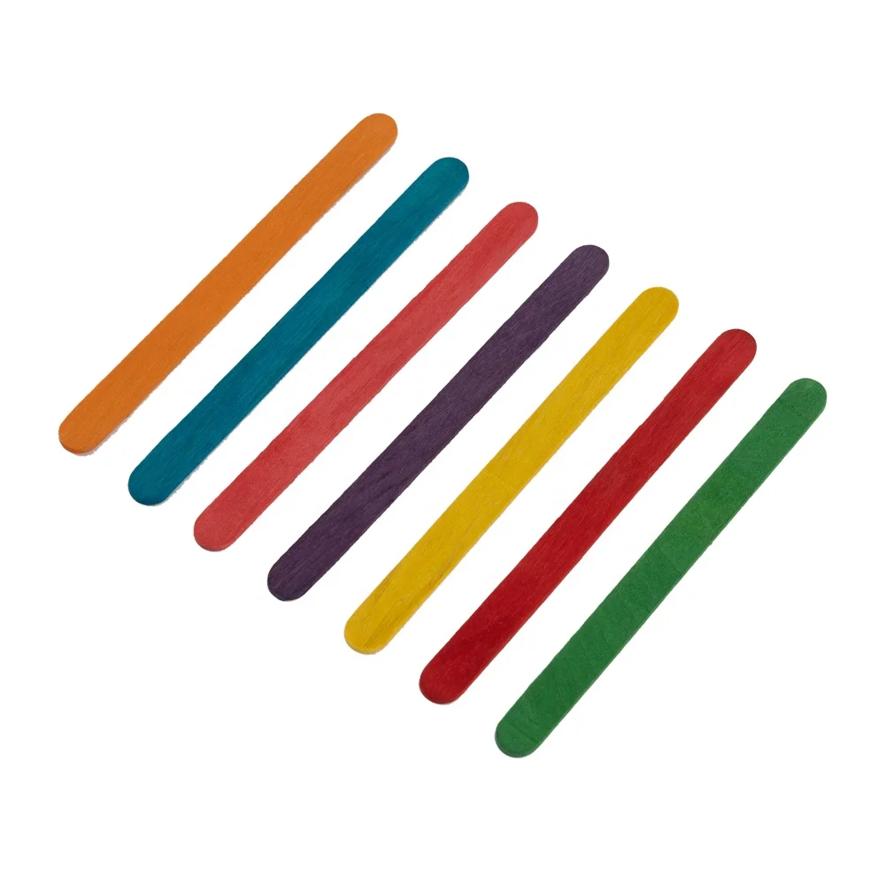 2024 hot sale food-grade Round Edge Wooden Ice Cream Sticks