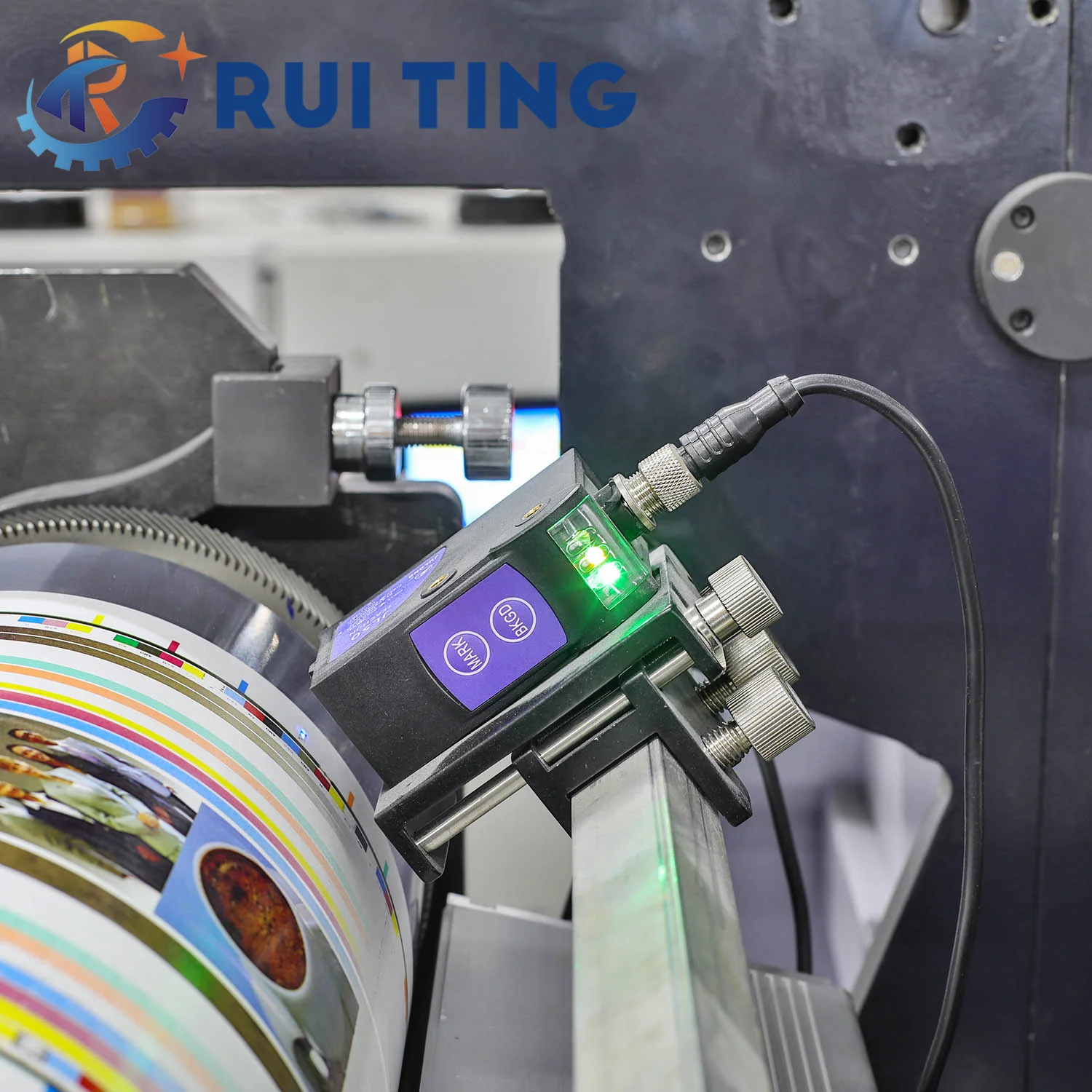 RTRY-420 4 color Unwind for width 420mm Web guide system best smart cheap price flexo label printing machine