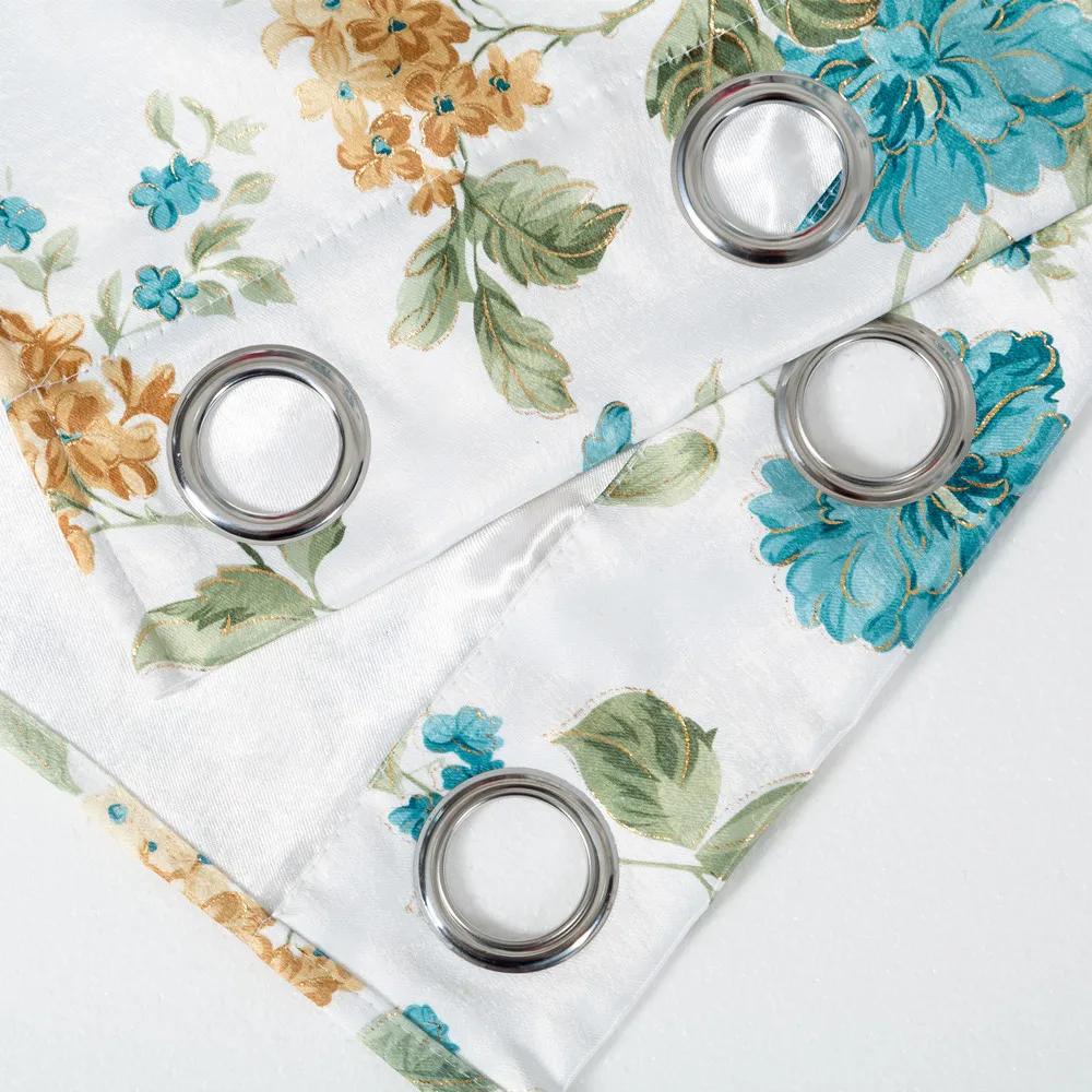 China Factory ready made curtain printed blackout european curtains