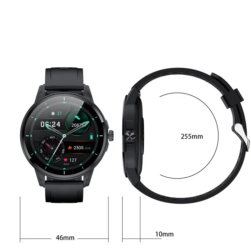 New Model H36 Smartwatch Hunted Watch Online  Pedometer  Fitness Monitoring Blood Pressure Relojes Montre Homme OEM Gold Black