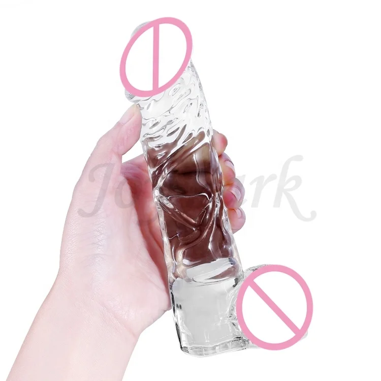 JoyPark Factory Best Seller Giant Adult Masturbation Sex Toys Huge Quartz Dildo Wand Big Crystal Glass Dildos for Women
