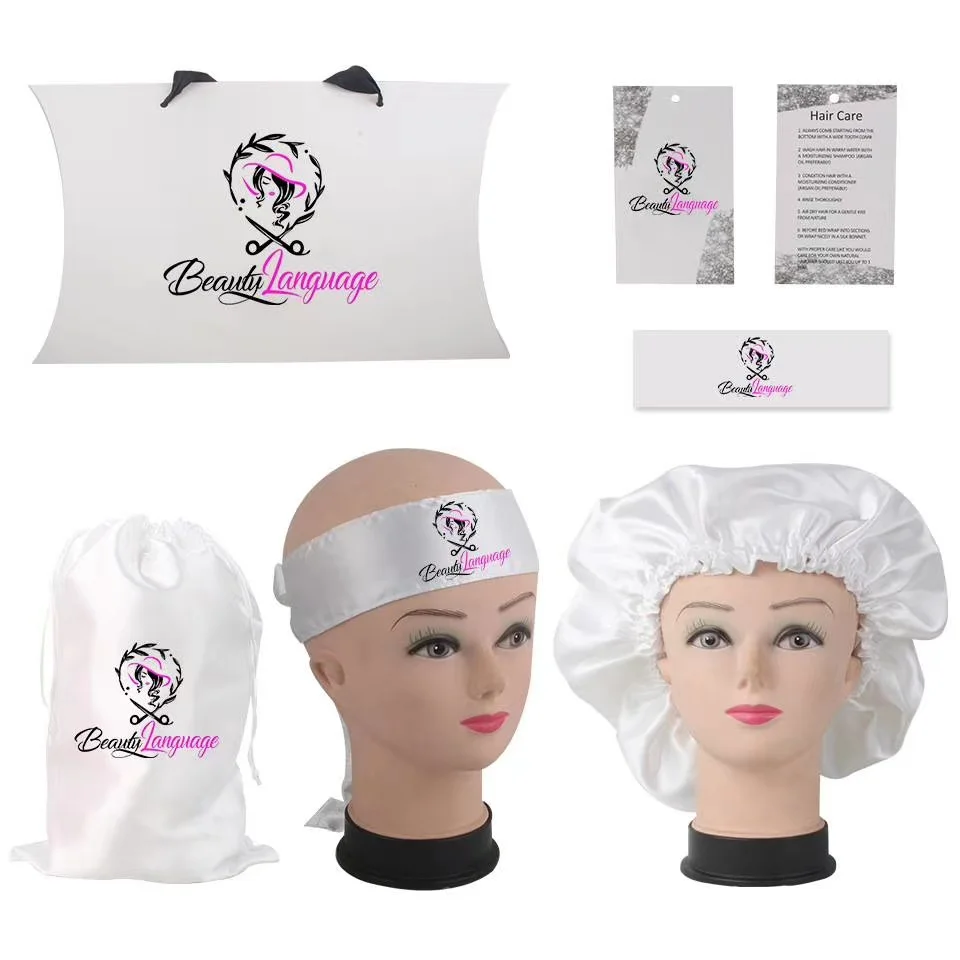 wholesale hair packaging boxes pillow hair bags hair extension bag with custom logo