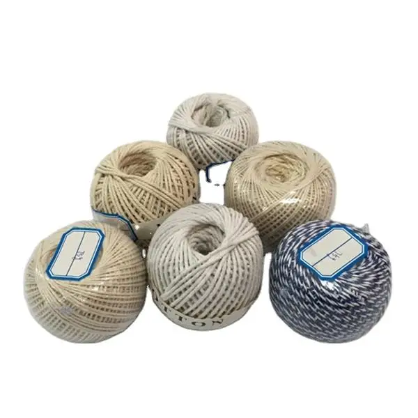 Factory Best-Selling Custom High-Quality Durable Sustainable Recyclable Natural White Cotton Twisted Rope Ball