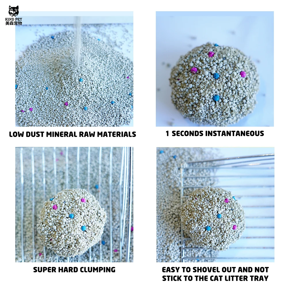 Bentonite Cat Litter Factory Wholesale Quick Clumping Cat Sand With Fragrance