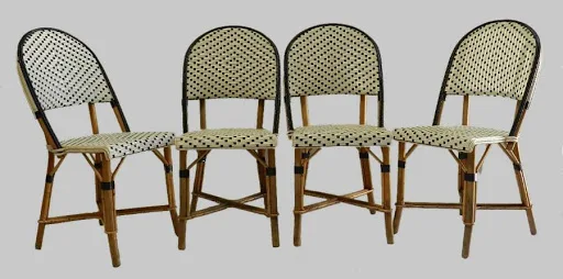 Cheap Aluminium PE Wicker Rattan Chair UV Resistant Options Color Outdoor